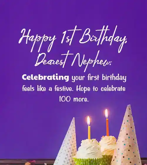 1st Birthday Wishes For Nephew