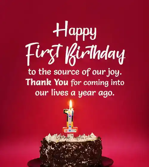 birthday wishes for 1 year old