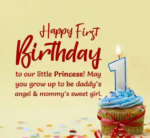 first birthday wishes for baby girl