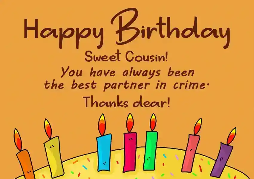 Birthday Wishes for Sweet Cousin