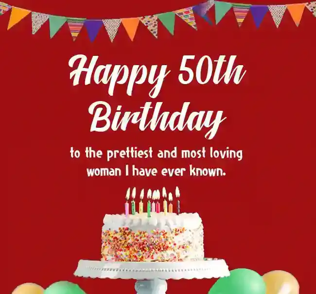 happy 50th birthday woman