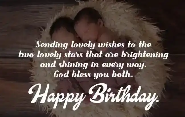 Happy Birthday Messages for Twins
