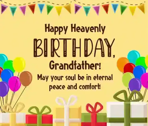 Birthday Wishes for Grandpa in Heaven