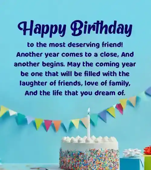 text happy birthday paragraph for best friend