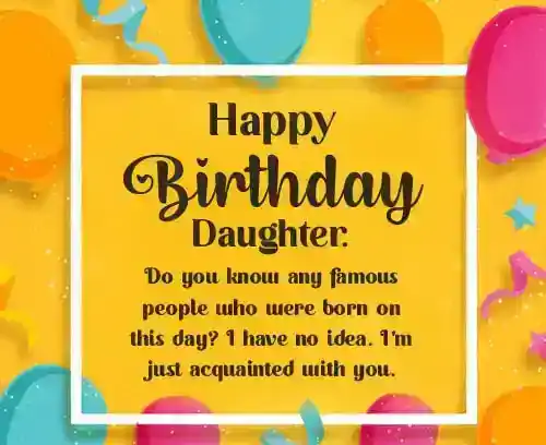funny birthday wishes for daughter