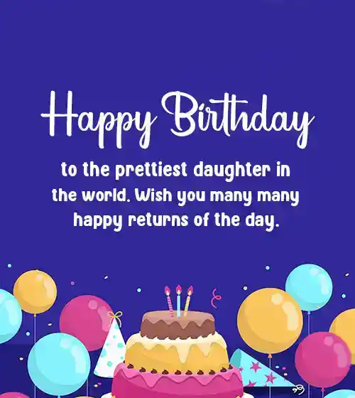 Happy Birthday Message for Daughter