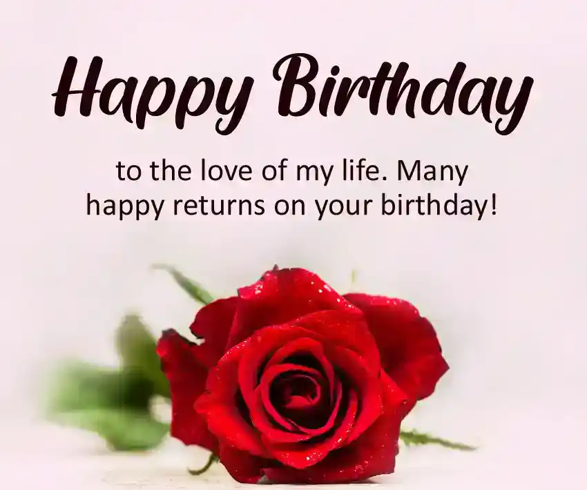 birthday love message