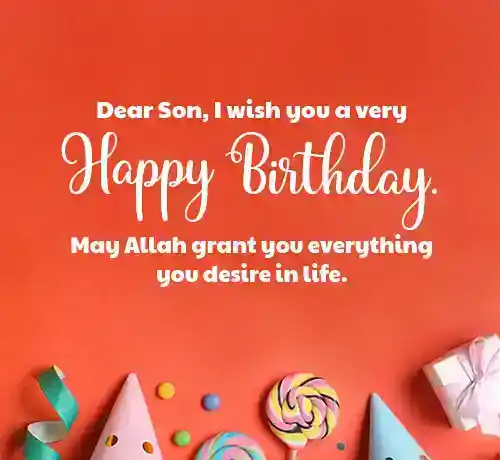 Islamic Birthday Wishes for Son