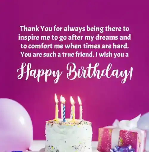 simple birthday wishes for friend