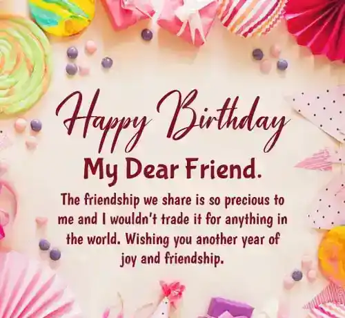 birthday wishes to a friend