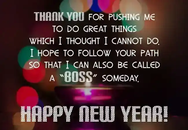 New Year Wishes for Boss