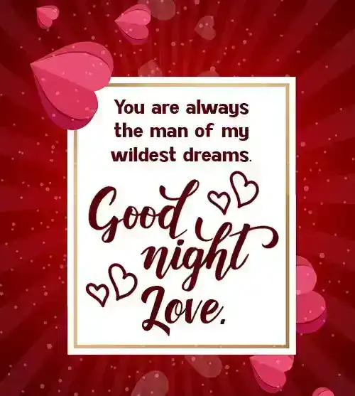 good night message for him