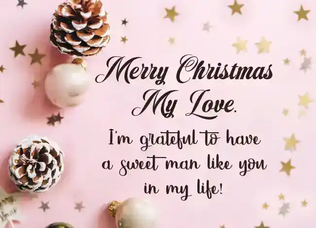 christmas message for boyfriend romantic