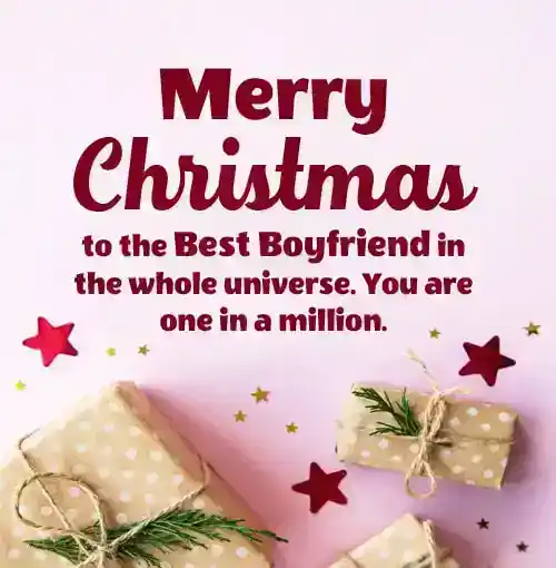 christmas message for boyfriend