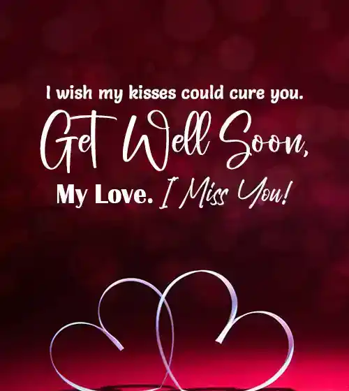 romantic get well soon text messages for him
