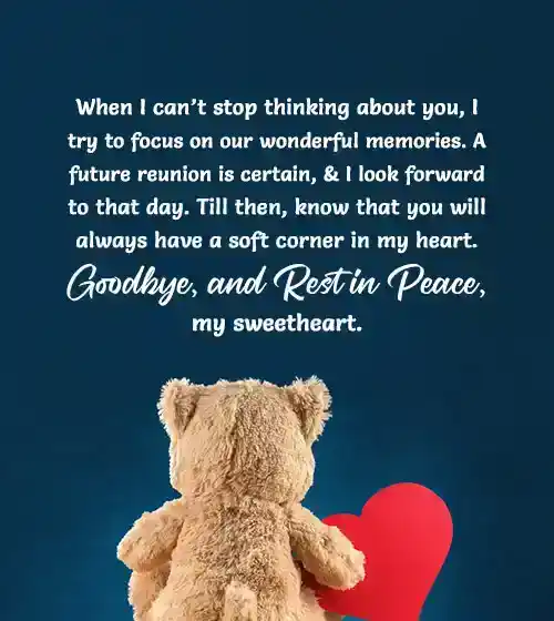 Goodbye Message for Boyfriend Who Passed Away