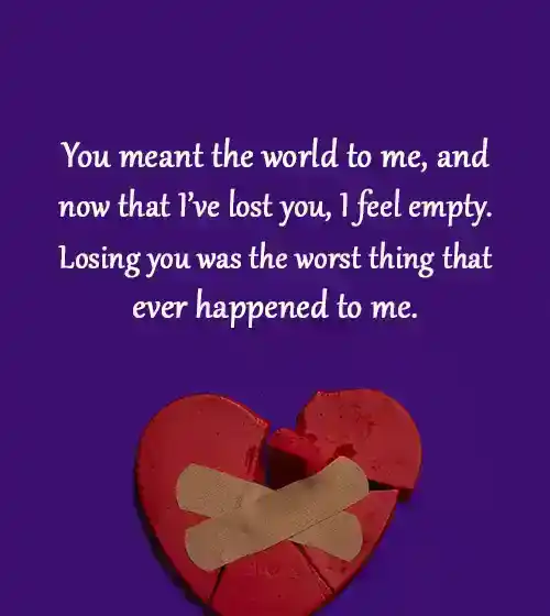 Heartbroken Message to Make Her Cry