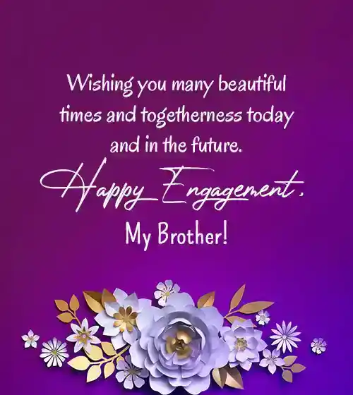 engagement wishes to brother
