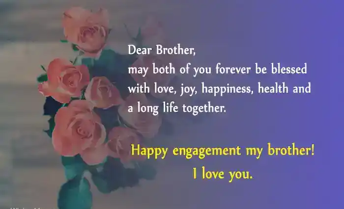 engagement wishes for brother