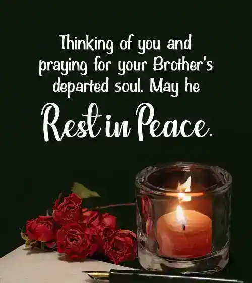 condolences loss of brother