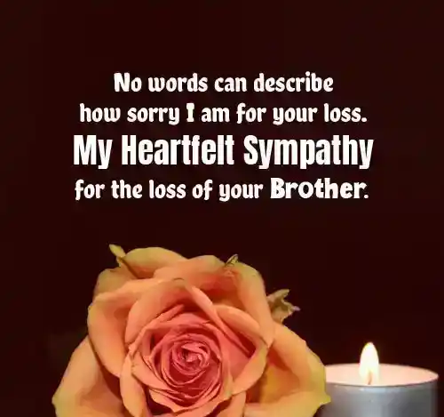 sympathy quotes for loss of brother