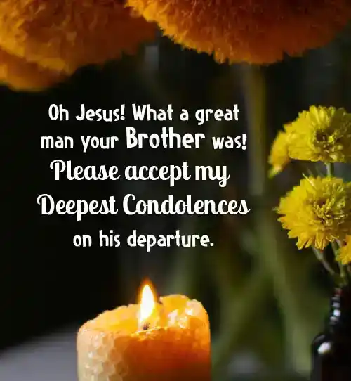religious sympathy quotes for loss of brother