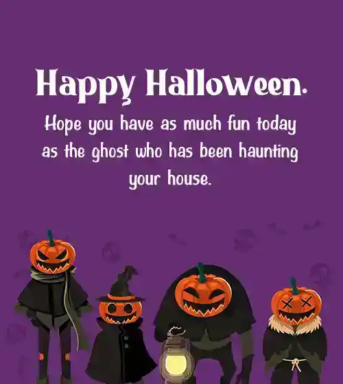 halloween greeting card messages