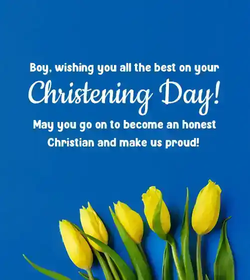 Christening Messages for Baby Boy