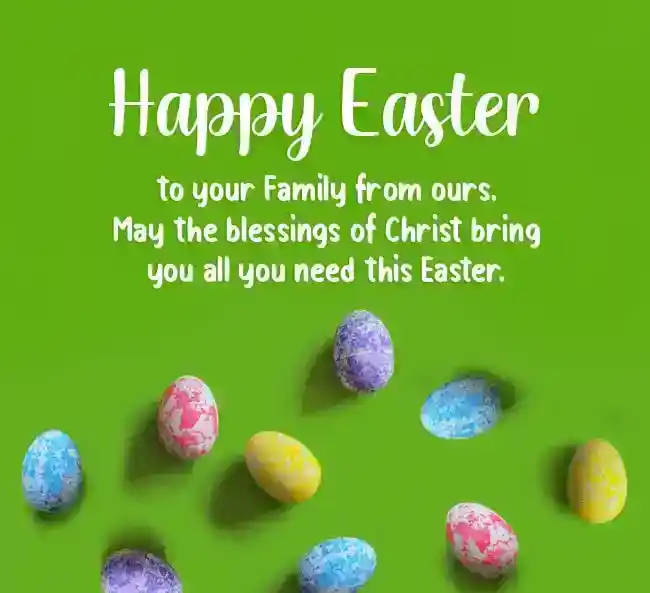 happy easter to your family from ours
