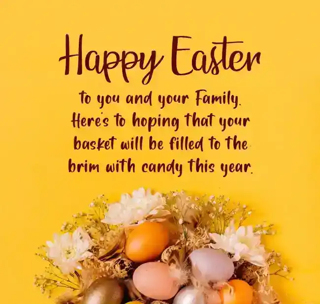 Easter wishes for friends and family
