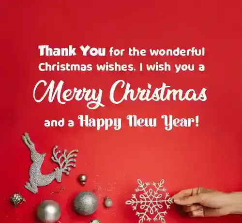 thank you message for christmas wishes