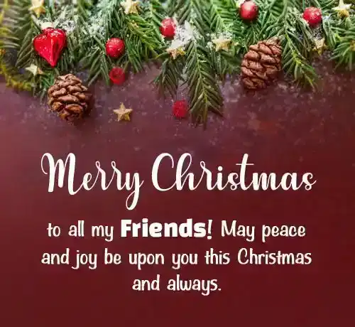 christmas message for friends