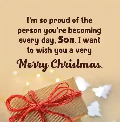 christmas greetings for son