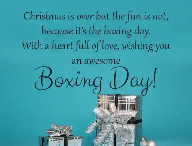 Boxing Day Card Messages