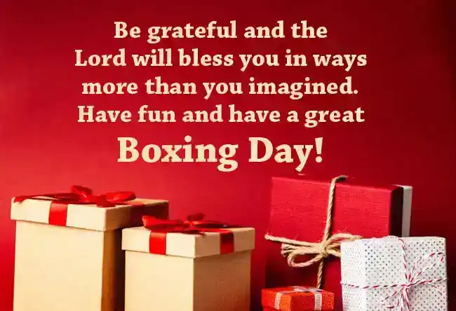 Sweet Boxing Day Wishes
