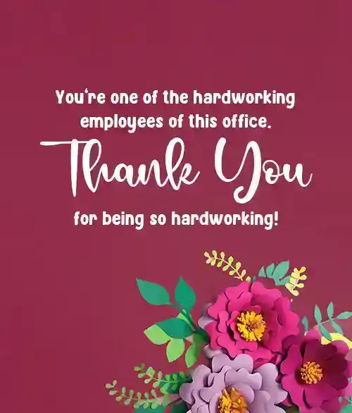 heartfelt thank you messages for employees