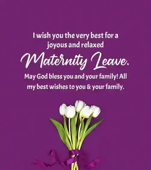 message for maternity leave