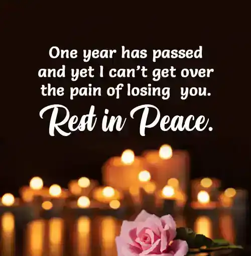 1st death anniversary messages