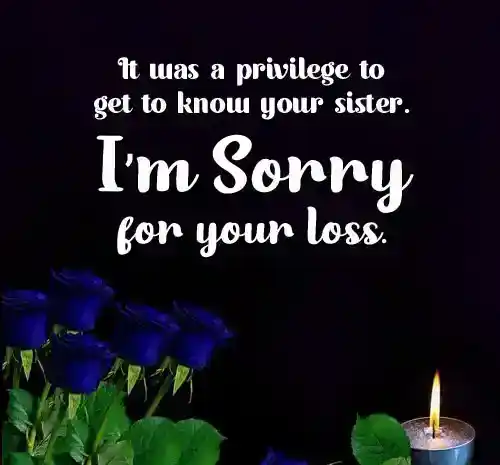 sympathy images for loss of sister
