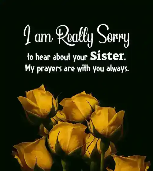 religious sympathy messages for loss of sister