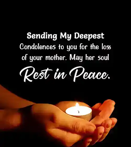short condolence message on death of mother