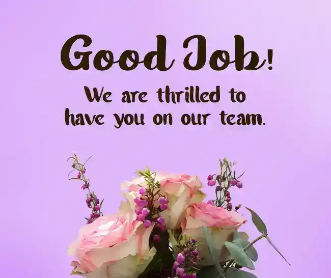 appreciation words for good work