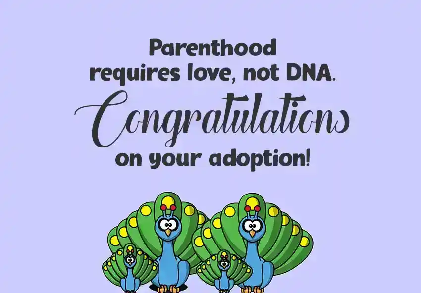 Wordings for Adoption Congratulations