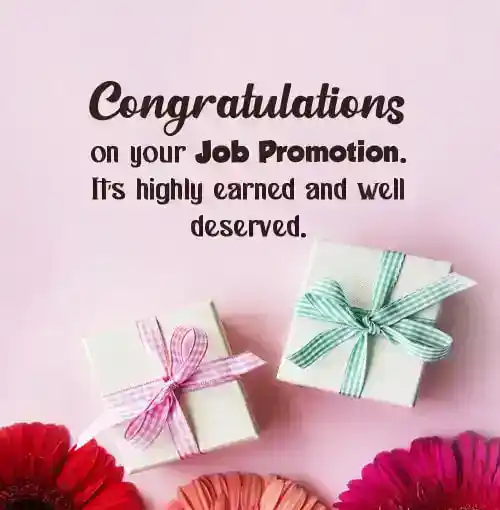congratulations on your promotion