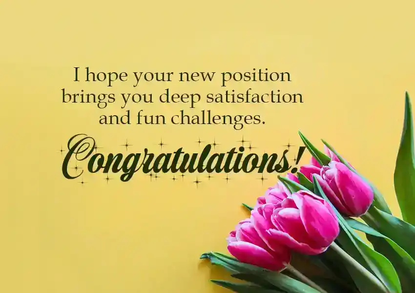 congratulations on your promotion messages