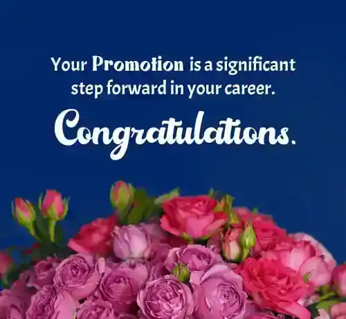 congratulations on promotion