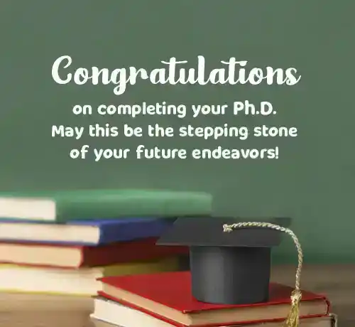 congratulations for phd degree