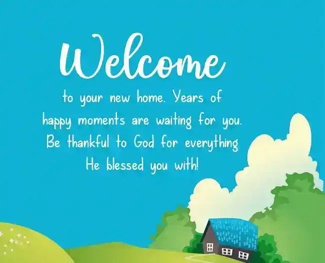 new home messages