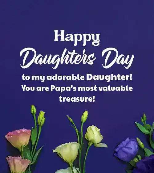 happy daughters day image from father