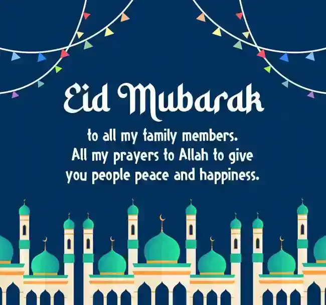 eid mubarak wishes for family members